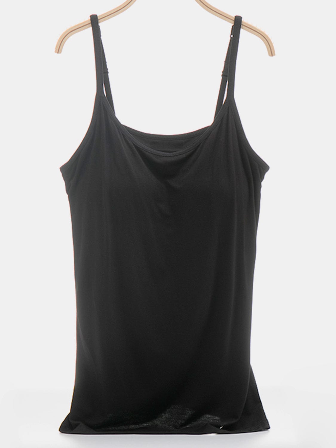 Dark Slate Gray Scoop Neck Adjustable Strap Cami