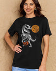 Simply Love Full Size Dinosaur Skeleton Graphic Cotton T-Shirt