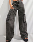 Wide Leg Jeans with Pockets