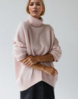 Basic Bae Turtleneck Dropped Shoulder Long Sleeve Sweater