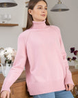 Turtle Neck Raglan Sleeve Sweater