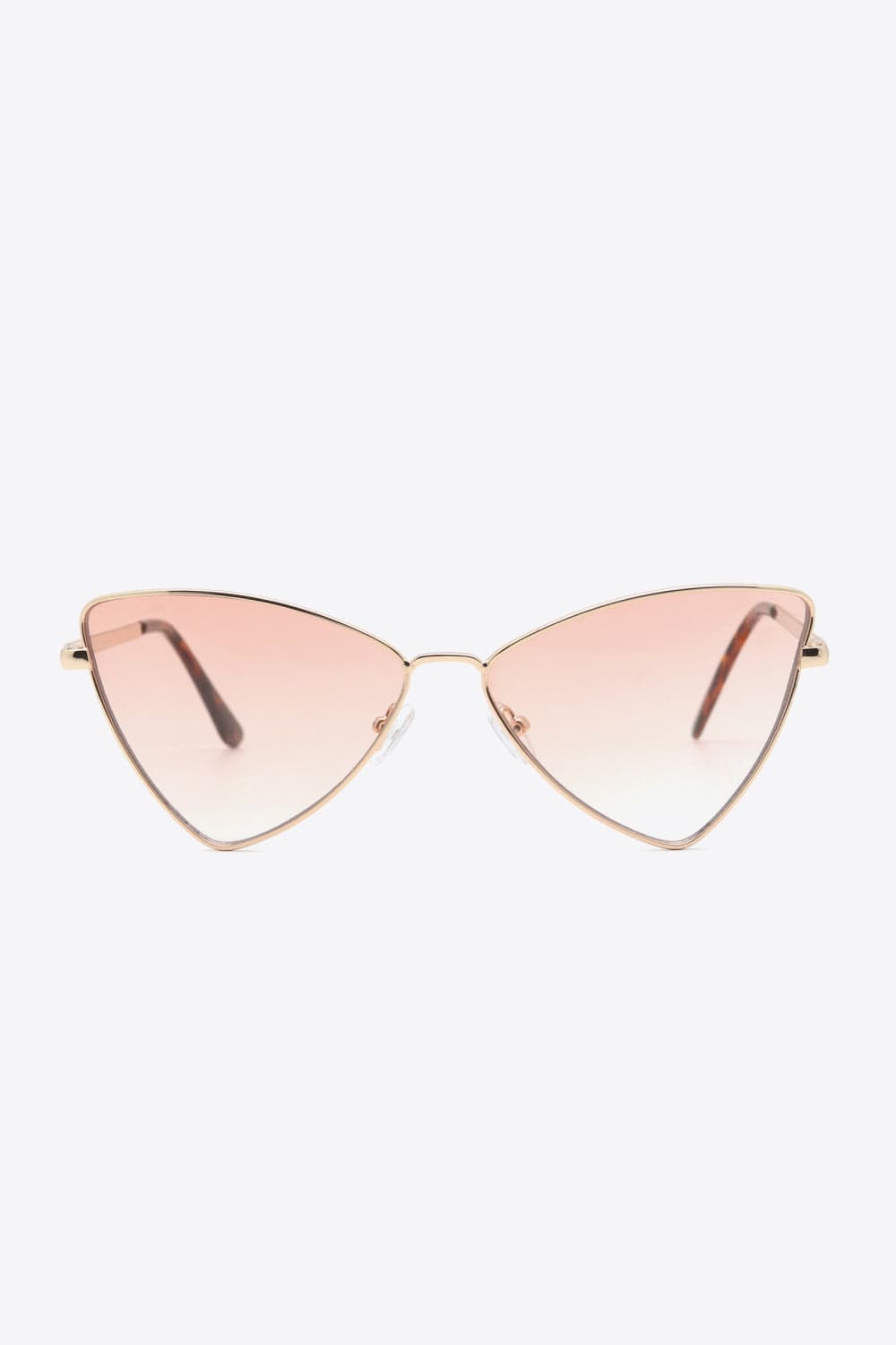 White Smoke Metal Frame Cat-Eye Sunglasses