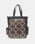 Nicole Lee USA Geometric Pattern Tote Bag