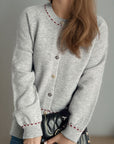 Button Down Long Sleeve Cardigan