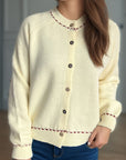 Button Down Long Sleeve Cardigan