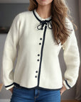 Button Down Long Sleeve Cardigan