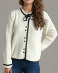 Button Down Long Sleeve Cardigan