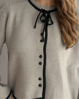 Button Down Long Sleeve Cardigan