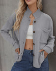 Button Up Long Sleeve Cardigan