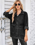 Button Up Long Sleeve Denim Jacket