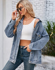 Button Up Long Sleeve Denim Jacket