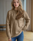 Mock Neck Long Sleeve Sweater