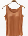 Sienna Full Size Wide Strap Modal Tank with Bra