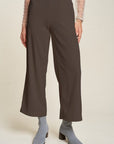 Davi & Dani Wide Leg Mid-Rise Pants