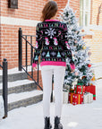 Christmas Ribbed Trim Sweater