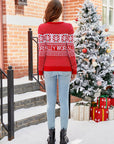 Christmas Theme Round Neck Sweater