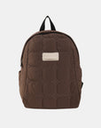 Quilted Polyester Backpack Bag