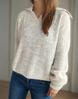 Collared Neck Long Sleeve Sweater