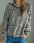 Collared Neck Long Sleeve Sweater