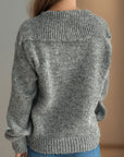 Collared Neck Long Sleeve Sweater