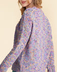 Confetti V-Neck Long Sleeve Sweater