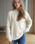 Mock Neck Long Sleeve Sweater