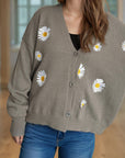 Daisy Button Up V-Neck Cardigan