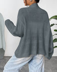 Open Front Dropped Shoulder Cardigan