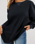 Round Neck Long Sleeve Sweatshirt