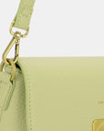 Tan David Jones PU Leather Crossbody Bag