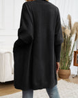 Devine Open Front Long Sleeve Cardigan