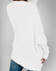 Double Take Pocketed Open Front Long Sleeve Cardigan