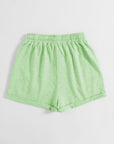 Light Gray Drawstring Pocketed Elastic Waist Shorts