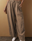 Drawstring Wide Leg Pants