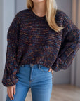 Dropped Shoulder Long Sleeve Sweater