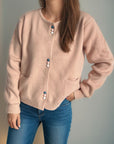 Button Down Long Sleeve Cardigan with Pockets