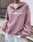 Mountain Quarter Zip Long Sleeve Hoodie