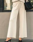 Umgee Full Size Drawstring Wide Leg Pants with Pockets