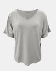 Lavender Full Size Scoop Neck Short Sleeve T-Shirt