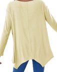 Full Size V-Neck Long Sleeve T-Shirt