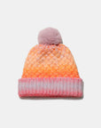 Gradient Knit Hat with Pompom