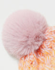 Gradient Knit Hat with Pompom