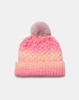 Gradient Knit Hat with Pompom