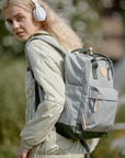 Himawari Waterproof Canvas Backpack Bag with Side Pockets