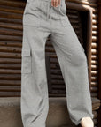 Drawstring Active Pants with Pockets