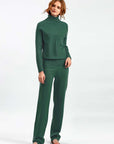 Basic Bae Turtleneck Raglan Sleeve Top and Pants Sweater Set