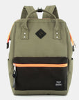 Himawari Contrast Waterproof Backpack Bag with Reinforced Edges