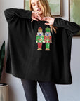 Heimish Sequin Nutcracker Long Sleeve Ribbed Top