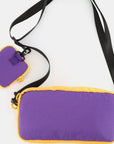 Himawari Removable Strap Nylon Crossbody Bag with EarPods Bag