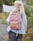 Himawari Waterproof Canvas Backpack Bag with Removable Coin Purse